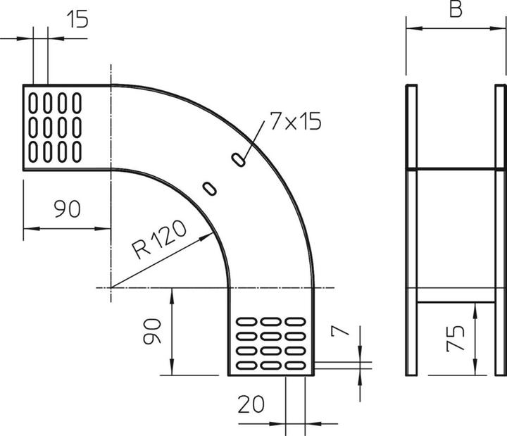 Actual product image OBO Bettermann Vertical arch