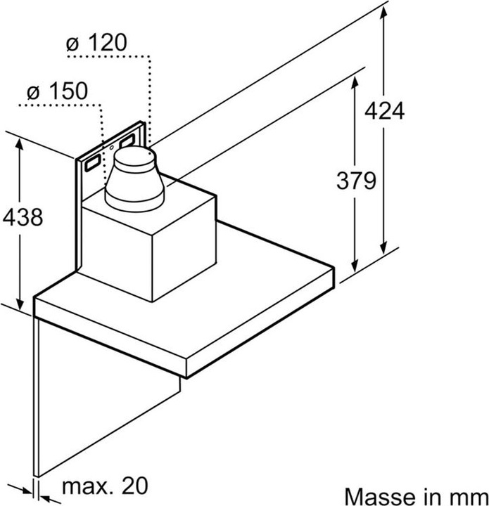 Actual product image Siemens LC91BUV50 (Wall hood)