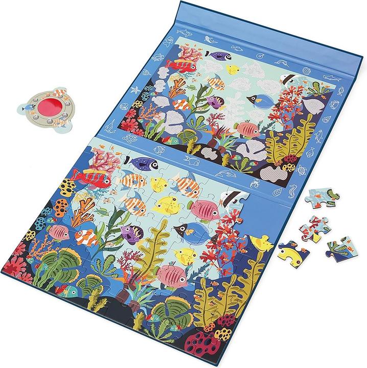 Immagine prodotto Scratch Puzzle magnetico di scoperta dell'oceano (80 pezzi)