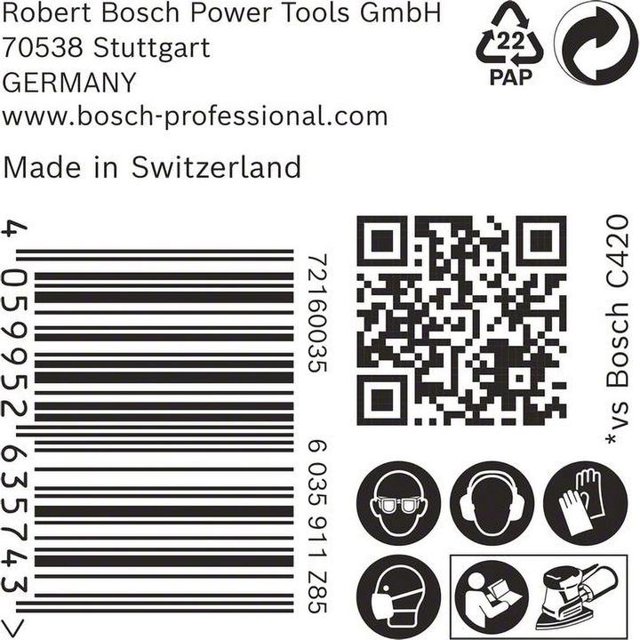 Produktbild Bosch Professional Zubehör EXPERT M480 Schleifnetz, 100 x 150 mm, G 120, 50 Stück (G 120)