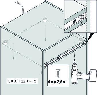 Image du produit Hettich Système d'ouverture pour réfrigérateurs (1 pcs)