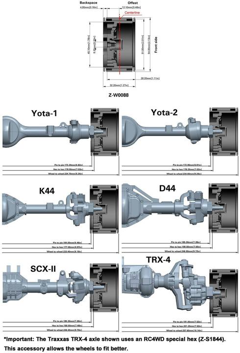 Produktbild Rc4Wd Felgen American Racing 1.9 Outlaw II Deep Dish 4 Stück