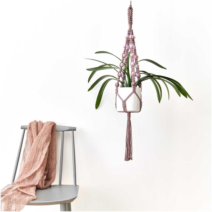 Actual product image Rico Design Wooden beads macramé pink tones, 24 pieces