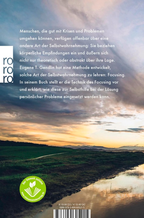 Produktbild Focusing (Deutsch, Eugene T Gendlin, 1998)