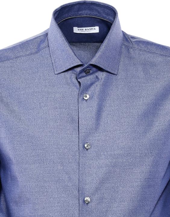 Actual product image The Basics Shirt Modern Fit Hai easy care denim heri (S)