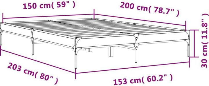 Image du produit vidaXL Bettgestell (150 x 200 cm)
