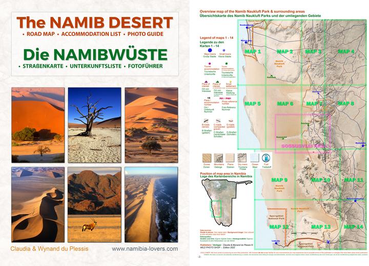 Actual product image Das komplette Kartenset NAMIBIA Plus (4-teilig)
