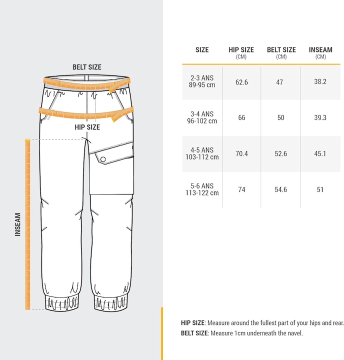 Actual product image Quechua Trousers SH100 X-WARM Boy 2-6y 329623 (122)