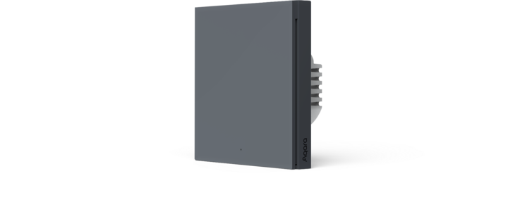 Produktbild Aqara Smart Wall Switch H1 Grau With Neutral, Single Rocker (Zigbee)