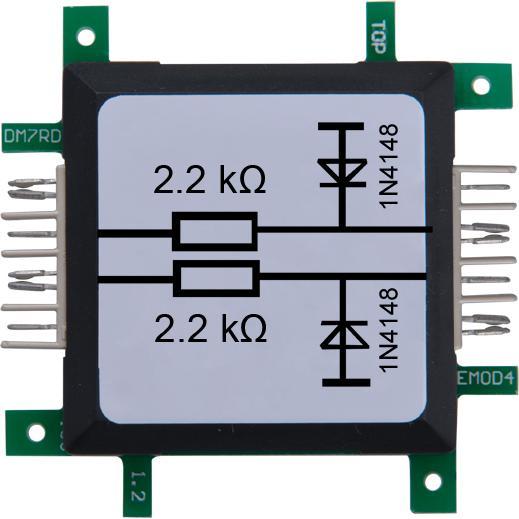 Allnet BrickRknowledge Resistenza doppia da 2,2K con diodo di protezione, Modulo elettronico