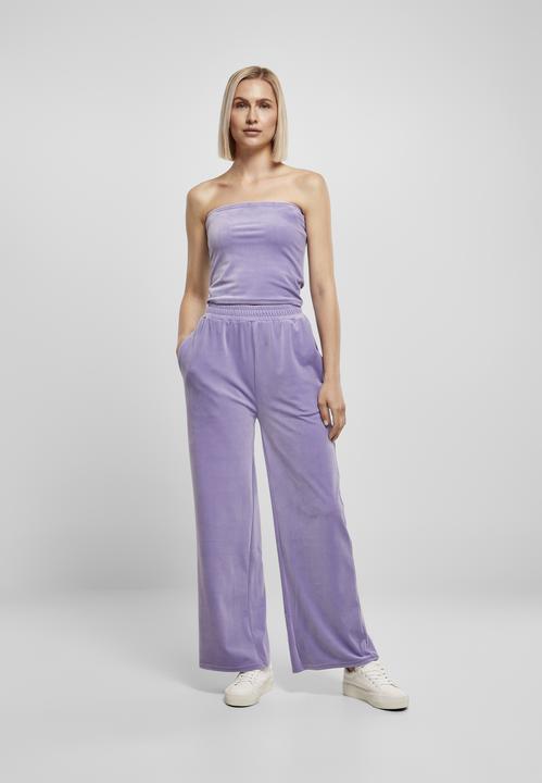 Produktbild Urban Classics Ladies High Waist Straight Velvet Sweatpants (XL)