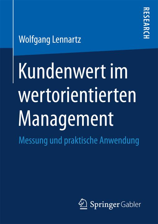 Produktbild Kundenwert im wertorientierten Management (Deutsch, Wolfgang Lennartz, 2016)