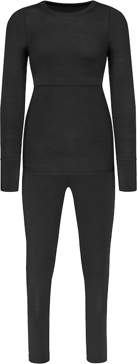 Immagine prodotto Normani Set intimo Merino Maternity - Camicia a maniche lunghe e mutande - 8795 (M)