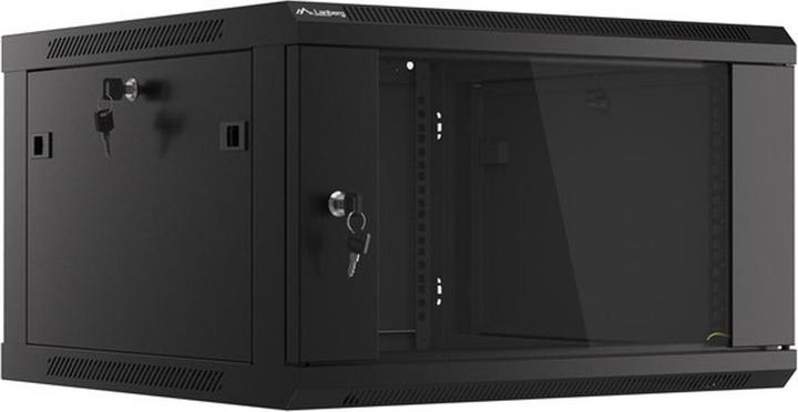 Actual product image Lanberg WF01-6606-10B Rack 6U Wall Mounted Shelf Black (6 RU, 19 inch rack)