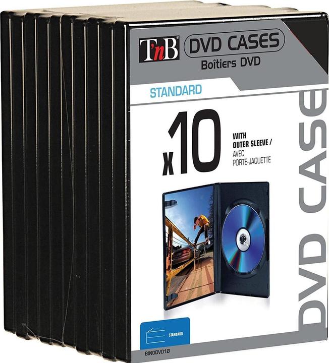 Immagine prodotto NoName Confezione 10 boites CD/DVD T'nB (Noir) (CD)