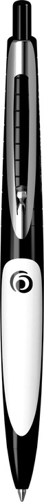 Produktbild Herlitz Kugelschreiber my.pen Schwarz Weiss (Schwarz, Weiss, 1 x)
