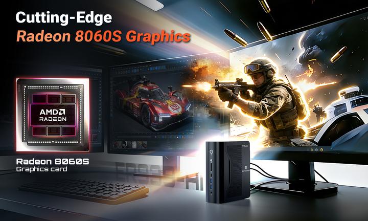 Produktbild Minix Elite ER939-AI EU (2000 GB, 128 GB, AMD Ryzen AI Max+ 395, Radeon 8060S)