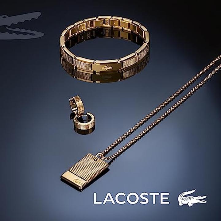 Immagine prodotto Lacoste Moda Bracciale placcato oro Stencil (Acciaio inossidabile con rivestimento ionico in oro giallo)