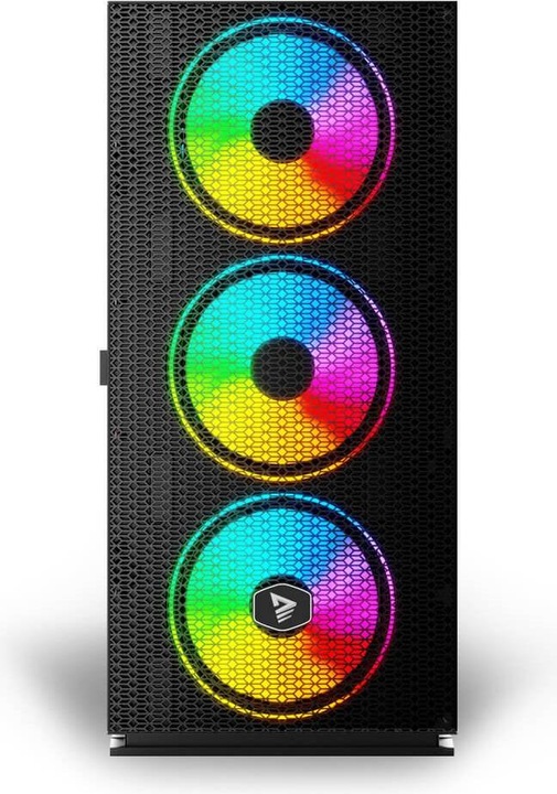 Produktbild Savio PC Case Raptor X1 ARGB Glass/Mesh Black (ATX, ITX, Mini-ATX)