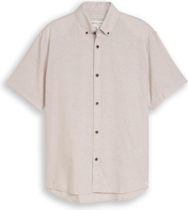 Immagine prodotto Tom Tailor Relaxed Fit Kurzarmhemd mit Leinenanteil (L)