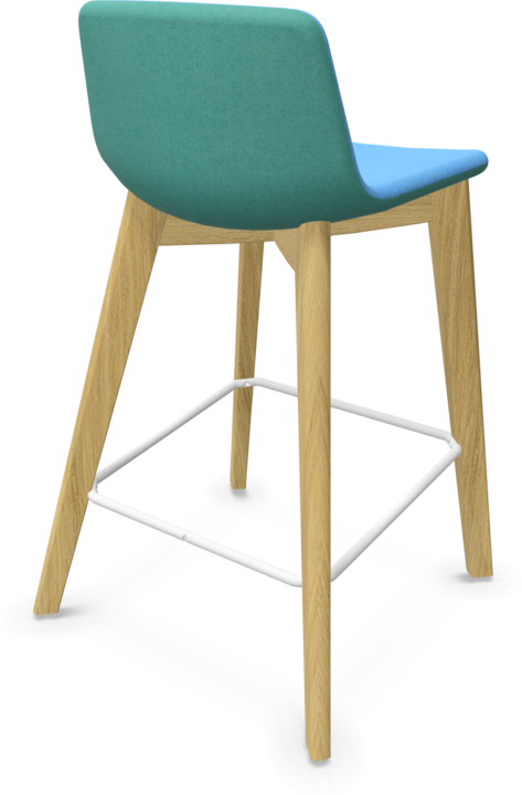 Light blue, Mint, White, Ash natural light grey stained