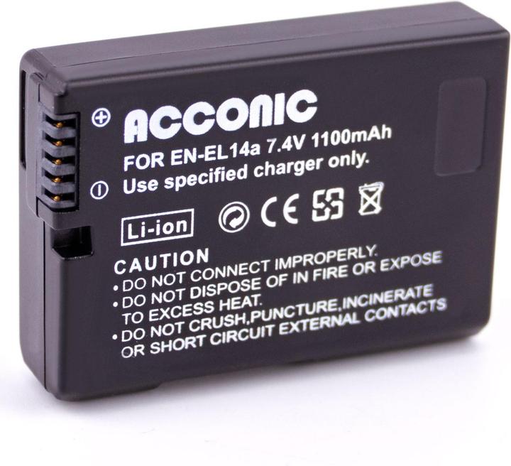 Batteria per Nikon Coolpix P7700 P7100 P7000 P7800 1100mAh 7,4V