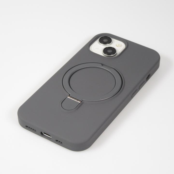 Produktbild PhoneLook Hülle Silikon matt MagSafe mit Haltering (Apple iPhone 14)