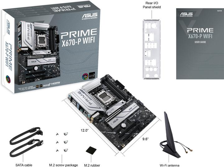 Produktbild ASUS PRIME X670-P WIFI (AM5, AMD X670, ATX)