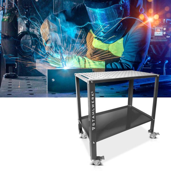 Image du produit Stahlwerk Table de soudage WT-960 ST 915 x 457 mm Table d'assemblage avec une capacité de charge de 200 kg (45.70 cm, 91.50 cm)