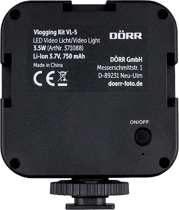 Productafbeelding Dörr Video Light Vlogging Kit met Microfoon VL-5 (Videolicht)
