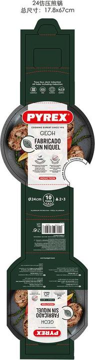 Image du produit Pyrex Poêle antiadhésive Geoh forgée 24 cm (24 cm, Poêle à frire, Aluminium)
