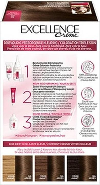 Immagine prodotto L'Oréal Paris Excellence Crema 5 Tintura per capelli marrone chiaro (5 Marrone chiaro)