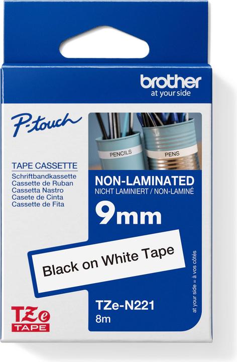 Produktbild Brother Tze-N221 (0.90 cm, Schwarz, Weiss)