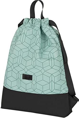 Immagine prodotto Only-Bags.Store Borsa da ginnastica Mint - No 7 - Zaino per lo sport e i festival - Borsa zaino piccola con tasca (11 l)