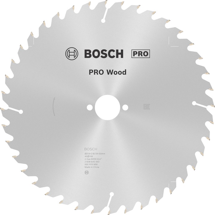 Immagine prodotto Bosch Professional Zubehör Lama per sega circolare PRO Wood, 254 x 2,8 x 30 mm