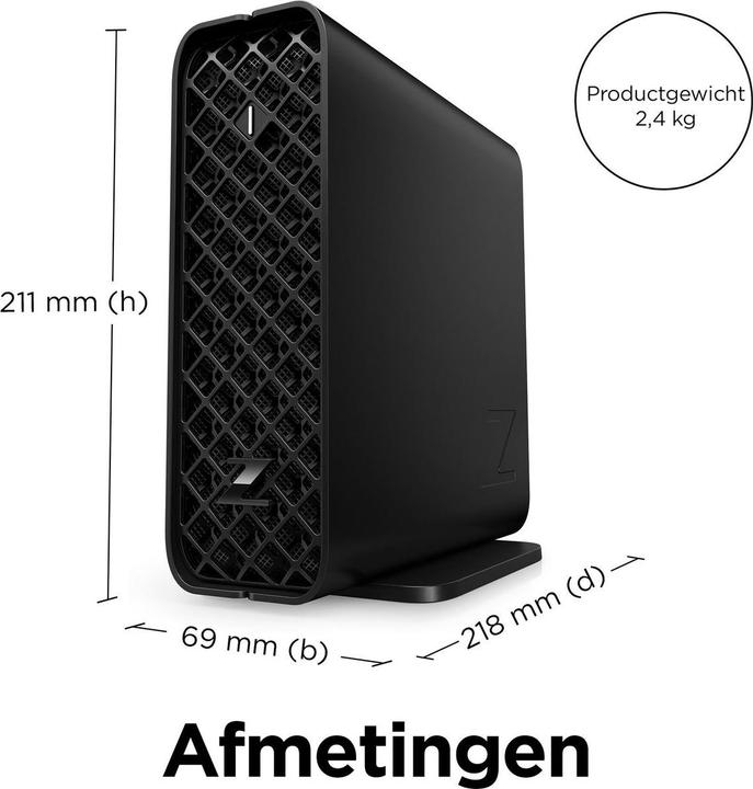 HP Z2 Mini G9 (1000 Go, 32 Go, Intel Core i7-14700K, RTX A2000)