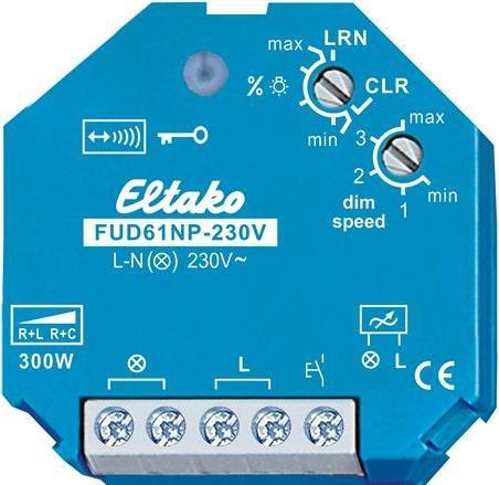 Eltako FUD61NP-230V Actionneur sans fil gradateur universel UP max 300W (Actionneur de variateur)