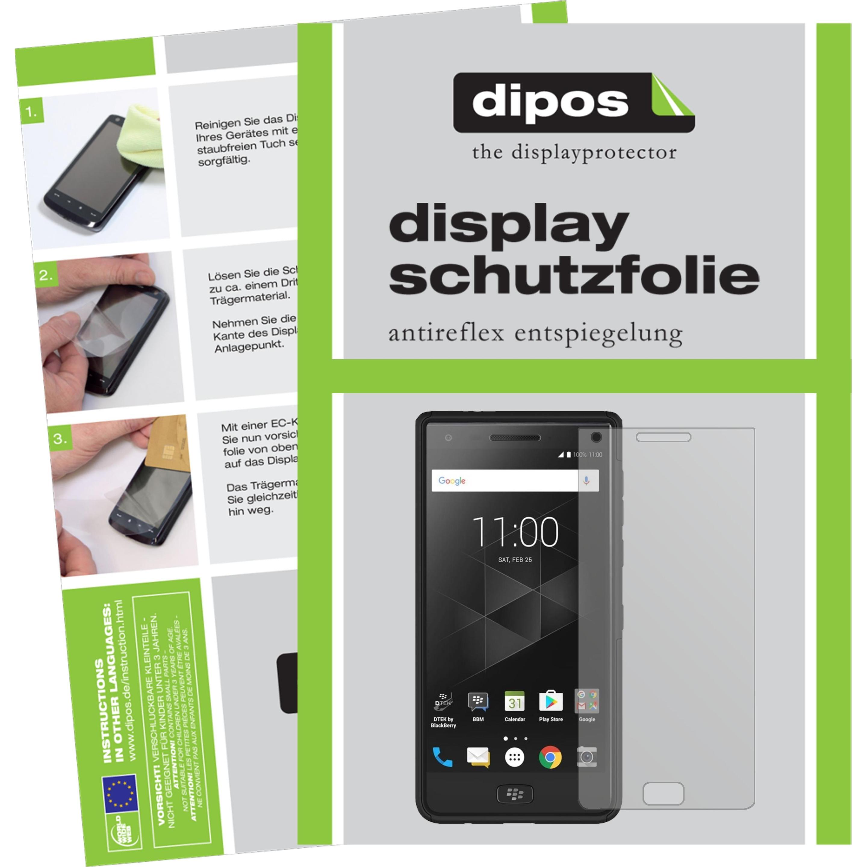 Dipos Displayschutzfolie Antireflex (6 Stück, Blackberry Motion), Smartphone Schutzfolie, Transparent