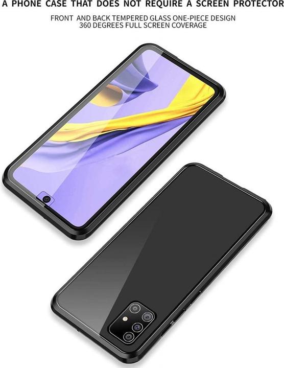 Produktbild G-Case Samsung Galaxy M51 Aluminium Magnetic Glass Case Hülle (Samsung Galaxy M51)