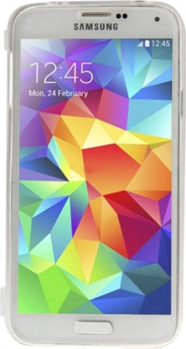 Produktbild König Design Handyhülle Flip Quer für Handy Samsung Galaxy S5 / S5 Neo Transparent (Samsung Galaxy S5, Samsung Galaxy S5 Neo)