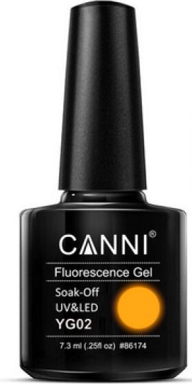 Immagine prodotto Canni Gellack Fluorescenza YG02 UV/LED (Arancia, Vernice UV gel)