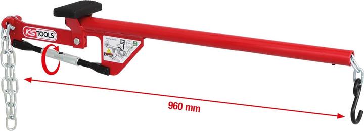 Actual product image KS Tools Universal axle lever with chain