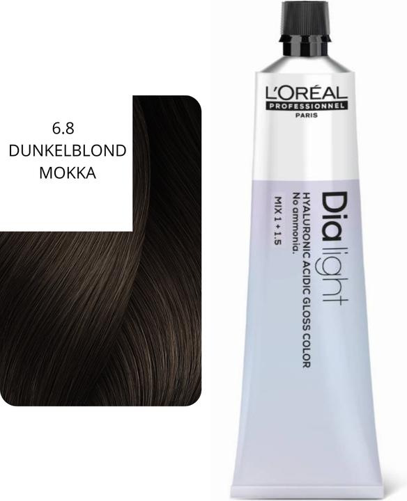Image du produit L'Oréal Professionnel L'Oral Professionnel Dia Light Semipermanent Hair Color 50ml (6.8 Blond foncé Mocca)