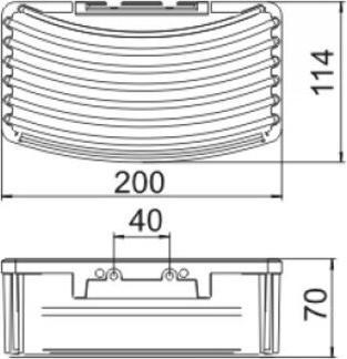 Produktbild Keuco Duschablagen Schwammkorb abnehmbar (24.50 x 20 x 7 cm)