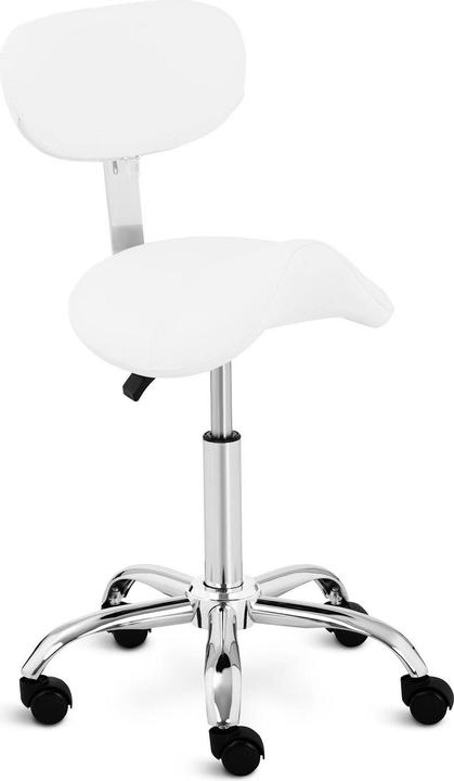 Produktbild Physa Sattelstuhl Drehstuhl Sattelhocker Rollhocker Arbeitsstuhl Bürohocker mit Lehne (60 - 80 cm)