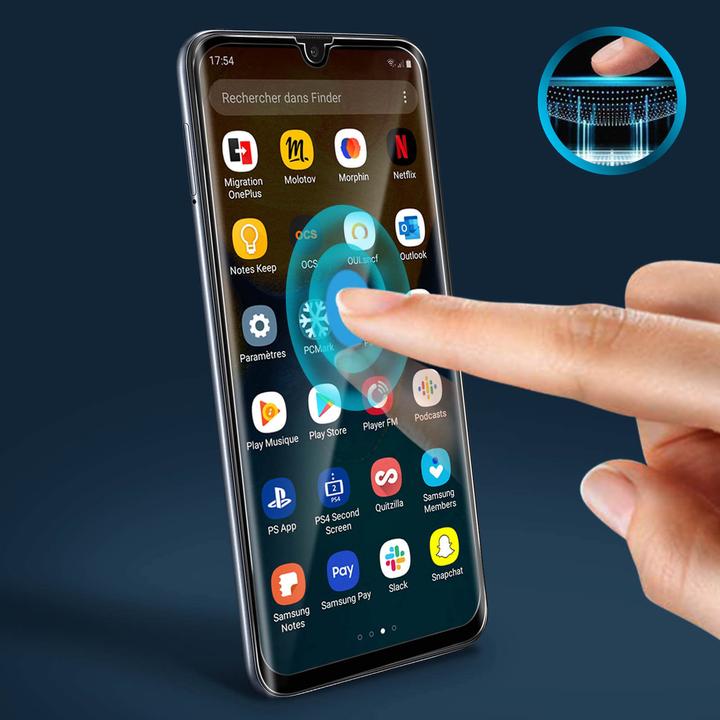Produktbild Avizar Displayschutzfolie, Case friendly Schutz (1 Stück, Samsung Galaxy A20e)