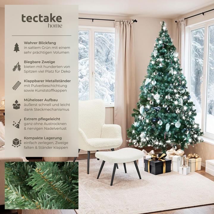 Actual product image tectake Artificial Christmas tree (180 cm)