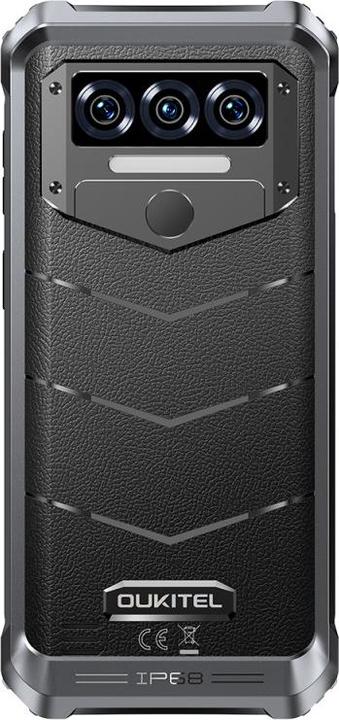 Actual product image Oukitel WP38 (6.52" - NFC - 10 600 mAh - 256 GB, 6 GB RAM) Black (256 GB, Black, Noir, 6.52", Dual SIM)