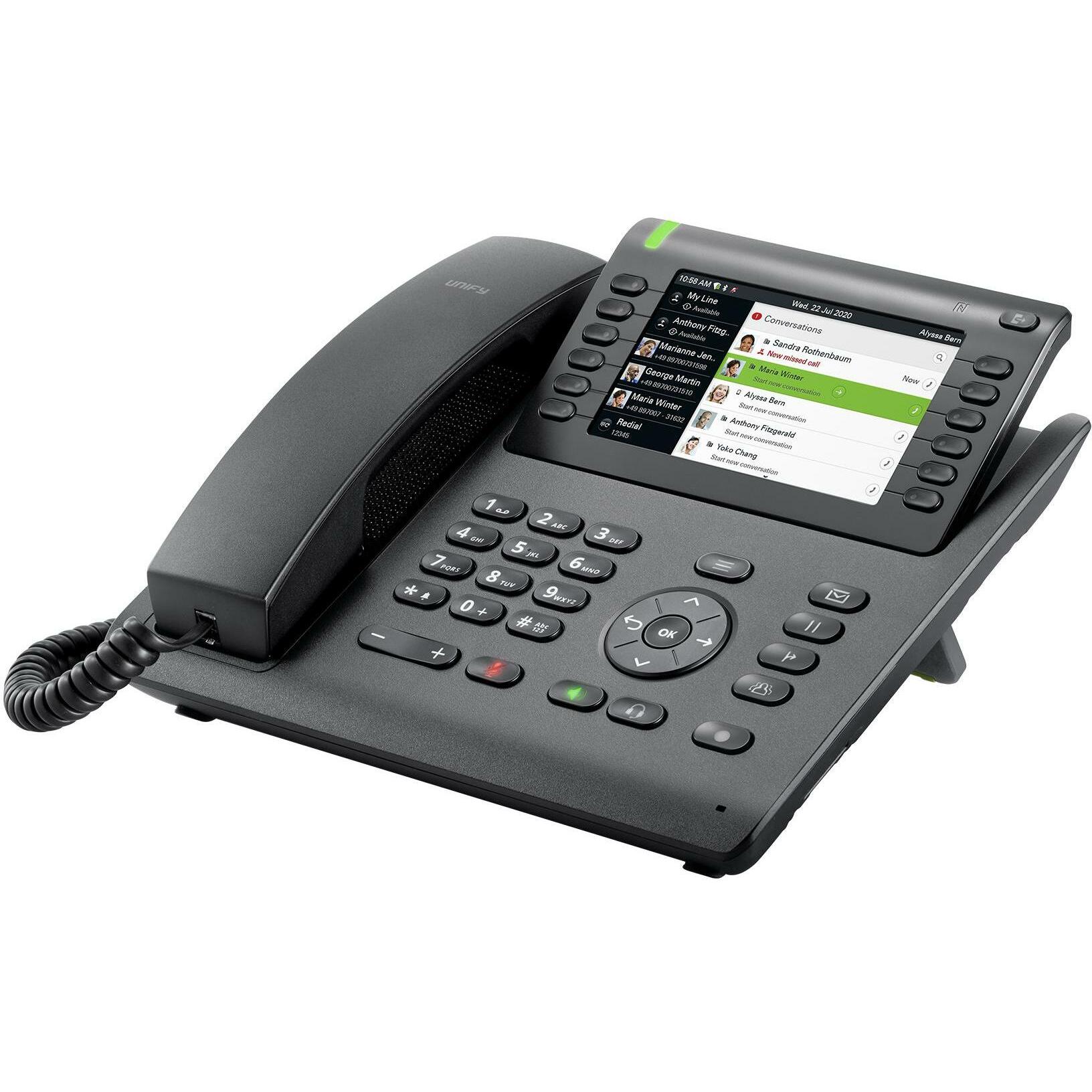 Unify Sip CP700 Tischtelefon, Telefon, Schwarz