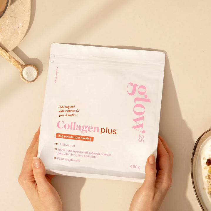 Produktbild Glow25 Collagen Plus – Kollagen Hydrolysat mit Vitamin C, Zink und Biotin (1 Stk., Pulver, 450 g)